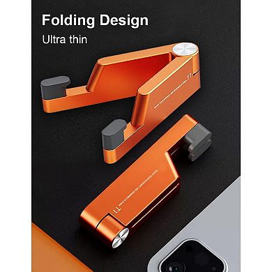 Cell Phone Stand, Phone Stand for Desk, Foldable & Portable iPhone Stand