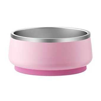 Stainless Steel Dog Bowl with Non-Slip Rubber Base Double Wall Insulation,34 Oz