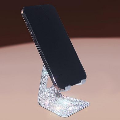 Bling Crystal Phone Stand for Desk,Glitter Adjustable Cell Phone Holder