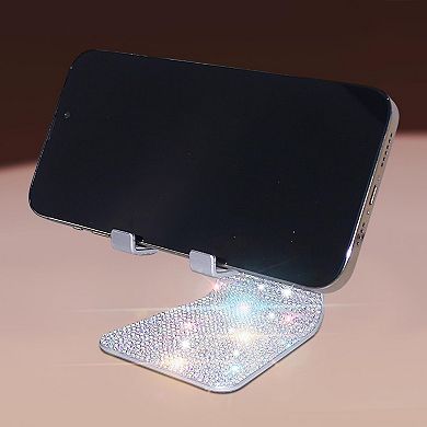 Bling Crystal Phone Stand for Desk,Glitter Adjustable Cell Phone Holder