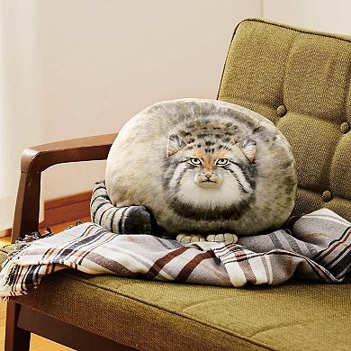 Steppe Cat Plush 30cm/12inch Pallas Cat Stuffed Animal, Cute Plushies, Soft Plush Pillow