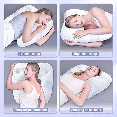 Side Sleeper Pillows for Adults, U Shaped Body Pillow, Orthopedic Memory Foam Shoulder Pillow