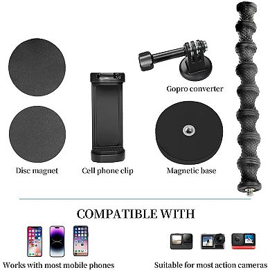 Phone Holder Magnetic Mount - 360° Adjustable Cell Phone Stand