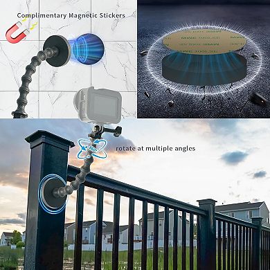 Phone Holder Magnetic Mount - 360° Adjustable Cell Phone Stand