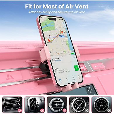 Phone Holder for Car, Car Mount Automobile Hands Free Cradle Air Vent