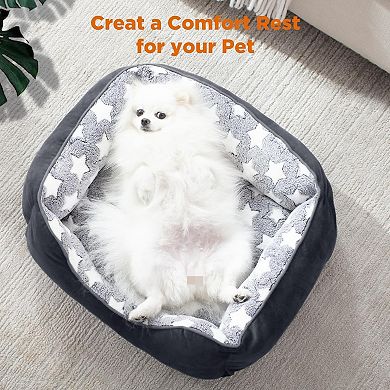 Small Dog Beds Small Size Dogs, Rectangle Washable Dog Bed, Orthopedic Dogs Sofa Bed