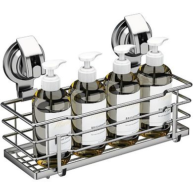 Suction Cup Shower Caddy, Shower Shelf Soap Dish, Sponge, Rust Proof, Stainless