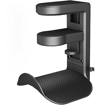 Headphone Holder Hanger Upgraded with Rotating Adjustable Clamp for Controller Headphones