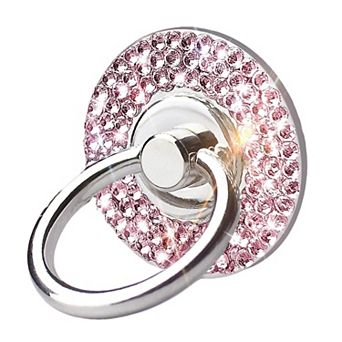 Bling Crystal Rhinestone Cell Phone Ring Holder Grip, 360°Rotation Finger Stand Kickstand