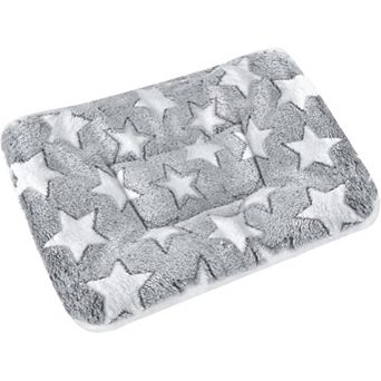 Small Animal Bed Mat, Soft & Warm, X-Large(13.3''x9.4''), Star Grey