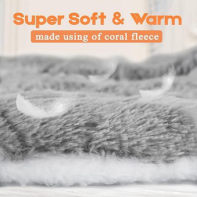 Small Animal Bed Mat, Soft & Warm, X-Large(13.3''x9.4''), Star Grey