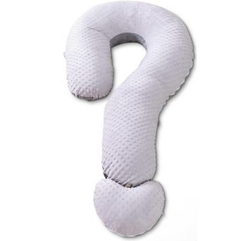 Question Mark Body Pillow for Adults & Couples, Dual-Sided Velvet Long Bolster Pillow
