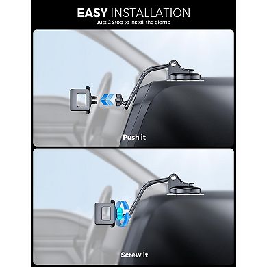 Enlarge Tablet Clamp, 1.57” Depth Mount Clips, Tablet Stand Holder Mount