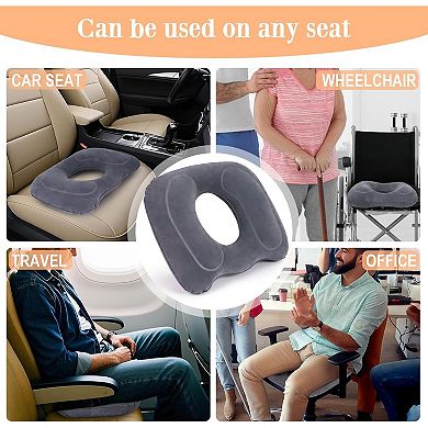 Inflatable Hemorrhoid Pillows, Donut Pillow for Tailbone Pain, Adjustable Inflatable Seat