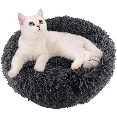 Donut Dog Bed Cat Bed Fluffy Calming Pet Bed Dog Round Bed Cat Round Bed Warm
