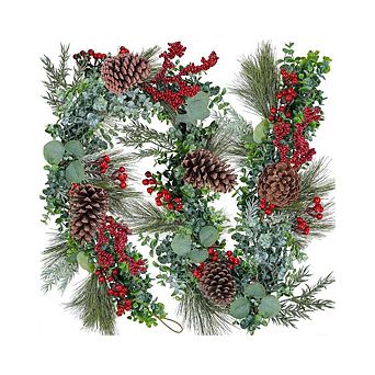 Artificial Eucalyptus and Pine Christmas Garland