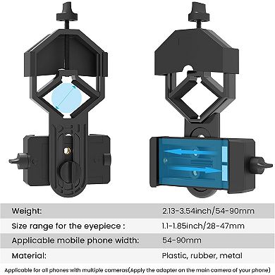Smartphone Adapter Mount Regular Size - Compatible with Binoculars, Monoculars