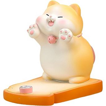 Cute Cat Phone Holder - Cellphone & Tablet Stand, Desk Accessory for Bedroom & Office