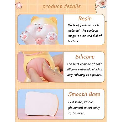 Cute Cat Phone Holder - Cellphone & Tablet Stand, Desk Accessory for Bedroom & Office