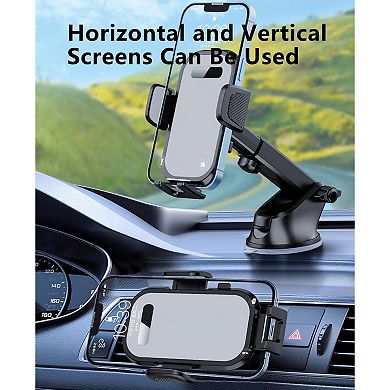 Car Phone Holder Phone Mount for Car Windshield Dashboard Air Vent Universal Hands