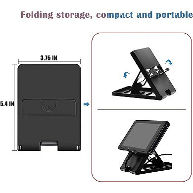 Bracket for Phone,iPad, Portable Folding Non-Slip Stand,4 Levels Angle Adjustment