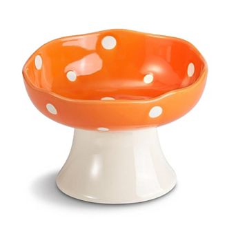 Cat Bowls, Tilted Raised Pet Dish Anti Vomit Kitten Bowl for Indoor Cats