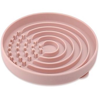 Slow Feeder Dog Bowls, Slowdown Bowl - Puzzle Silicone Dog Feeding Bowls with Suction Cups