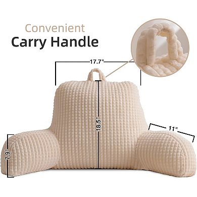 Reading Pillow Bed Wedge Large Adult Children Backrest with Arms Back Support