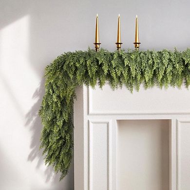 Realistic Soft Pine Christmas Cedar Garland