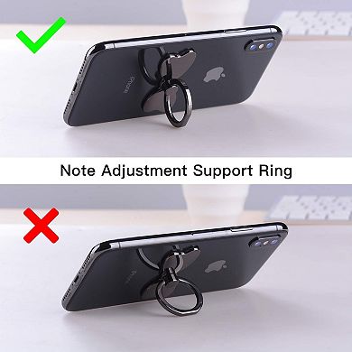 Metal Cell Phone Finger Ring Stability Holder Back Stand Collapsible, 360 for iPhone
