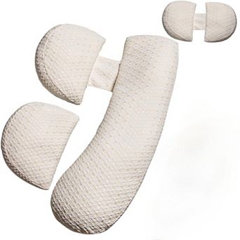 Pregnancy Pillow - Full Body Maternity Support for Back & HIPS, Soft Sleeping Pillow with Cover