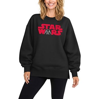 Women's Star Wars Darth Vader Oversized Fleece Crew Sweatshirt