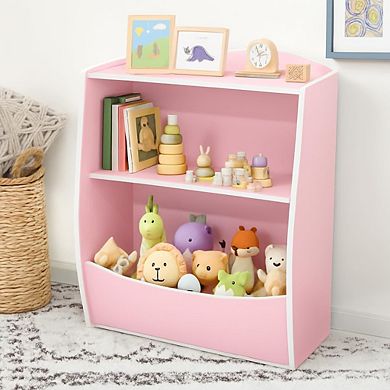 Fancihabor Kids Bookshelf Toy Storage Organizer Cubby for Children's Room Playroom