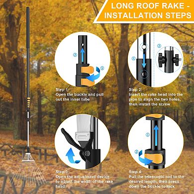 31ft Adjustable Telescopic Roof & Yard Rake
