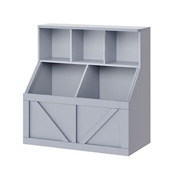 Fancihabor Kids Toy Storage Organizer Bookshelf Toddlers Toy and Book Organizer