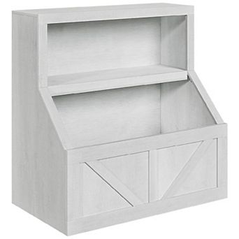 Fancihabor Kids Bookshelf Wooden Toy Storage Cubby Toddler Bookcase Playroom