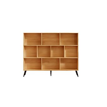 Fancihabor Wooden 3 tier Open Shelf Bookcase 10 Cube Storage Organizer