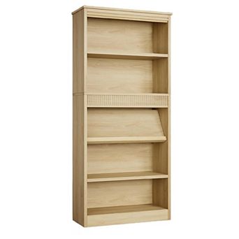 Fancihabor 5 tier Farmhouse Bookshelf Rustic Wood Base Vintage Style