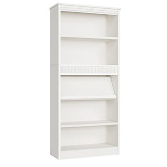 Fancihabor 5 tier Farmhouse Bookshelf Rustic Wood Base Vintage Style