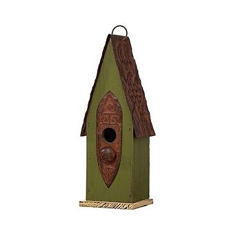 Distressed Solid Wood Bird House