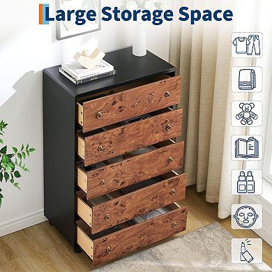Modern Elegance 5-Drawer Chest