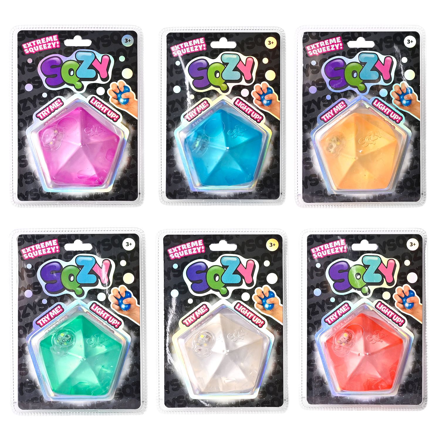 Детская игрушка Sunny Days Entertainment Sqzy Light Up Gel Decahedron - Style May Vary
