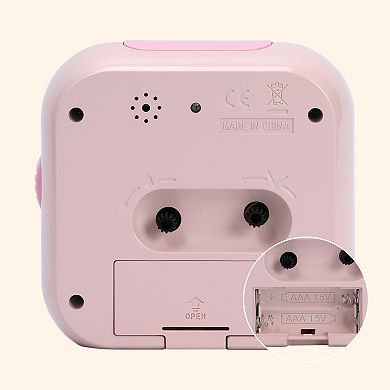 Silent Mechanical Alarm Clock, Non-Tick Movement, Macaron Colors, Snooze Fucition 4.4"x1.9"x4.1"