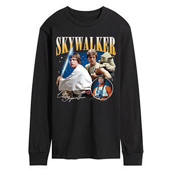 Men's Star Wars Luke Skywalker Bootleg Long Sleeve Graphic Tee