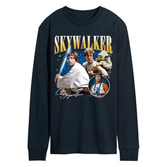 Men's Star Wars Luke Skywalker Bootleg Long Sleeve Graphic Tee