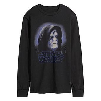 Men's Star Wars Emperor Palpatine Portrait Long Sleeve Graphic Tee