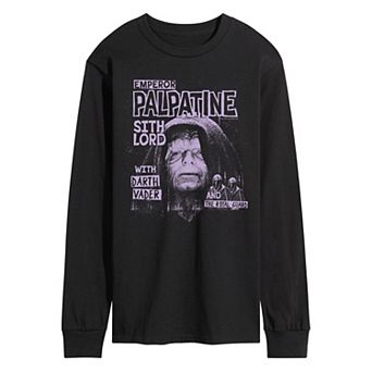 Men's Star Wars Emperor Palpatine Long Sleeve Graphic Tee