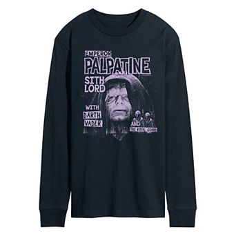 Men's Star Wars Emperor Palpatine Long Sleeve Graphic Tee