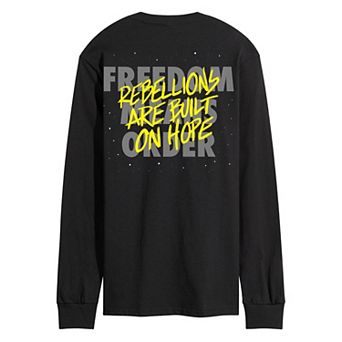 Men's Star Wars Rebellions Are Built On Hope Long Sleeve Graphic Tee