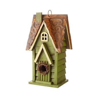 Wood Garden Bird House Decorative